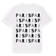 Paris ordlek t-shirt