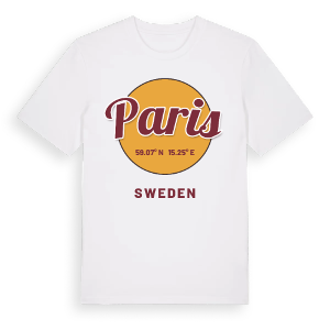 Paris cirkel t-shirt – ekologisk bomull t-shirt från Pinshirt