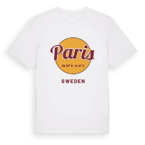 Paris cirkel t-shirt – ekologisk bomull t-shirt från Pinshirt