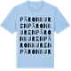 Blue Soul t-shirt med Päronburen ordlek t-shirt