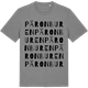 Mid Heather Gray t-shirt med Päronburen ordlek t-shirt