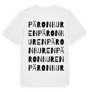 Päronburen ordlek t-shirt – ekologisk bomull t-shirt från Pinshirt