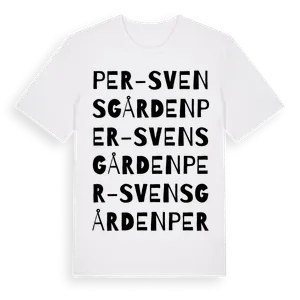 Per-Svensgården ordlek t-shirt – ekologisk bomull t-shirt från Pinshirt