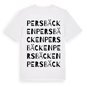 Persbäcken ordlek t-shirt – ekologisk bomull t-shirt från Pinshirt