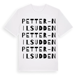 Petter-Nilsudden ordlek t-shirt – ekologisk bomull t-shirt från Pinshirt