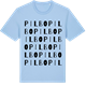 Blue Soul t-shirt med Pilbo ordlek t-shirt