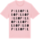 Pink Cotton t-shirt med Pilbo ordlek t-shirt