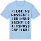 Blue Soul t-shirt med Pilgrimsmossen ordlek t-shirt