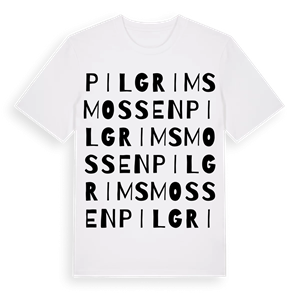 Pilgrimsmossen ordlek t-shirt – ekologisk bomull t-shirt från Pinshirt