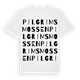Pilgrimsmossen ordlek t-shirt