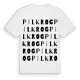 Pilkrog ordlek t-shirt