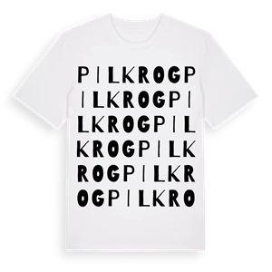 Pilkrog ordlek t-shirt – ekologisk bomull t-shirt från Pinshirt