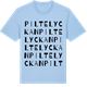 Blue Soul t-shirt med Piltelyckan ordlek t-shirt