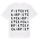 Piltelyckan ordlek t-shirt