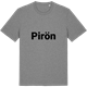 Mid Heather Gray t-shirt med Pirön fetstil t-shirt