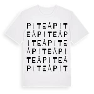 Piteå ordlek t-shirt – ekologisk bomull t-shirt från Pinshirt