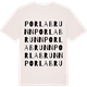 Vintage White t-shirt med Porla brunn ordlek t-shirt