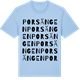 Blue Soul t-shirt med Porsängen ordlek t-shirt