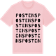 Pink Cotton t-shirt med Postens ordlek t-shirt