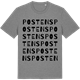 Mid Heather Gray t-shirt med Postens ordlek t-shirt