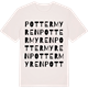 Vintage White t-shirt med Pottermyren ordlek t-shirt