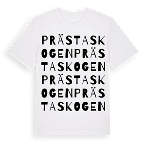 Prästaskogen ordlek t-shirt – ekologisk bomull t-shirt från Pinshirt