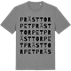 Mid Heather Gray t-shirt med Prästtorpet ordlek t-shirt