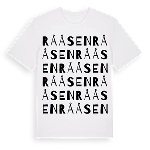 Rååsen ordlek t-shirt – ekologisk bomull t-shirt från Pinshirt