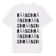 White t-shirt med Rååsen ordlek t-shirt