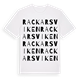 White t-shirt med Rackarsviken ordlek t-shirt
