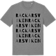 Mid Heather Gray t-shirt med Rackarsviken ordlek t-shirt
