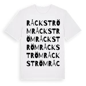 Råckström ordlek t-shirt – ekologisk bomull t-shirt från Pinshirt