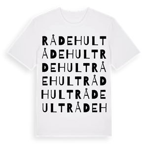 Rådehult ordlek t-shirt – ekologisk bomull t-shirt från Pinshirt