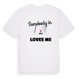 Någon i Rala älskar mig t-shirt – ekologisk bomull t-shirt från Pinshirt