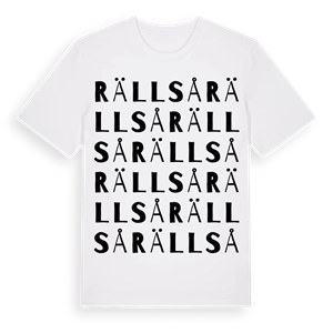 Rällså ordlek t-shirt – ekologisk bomull t-shirt från Pinshirt