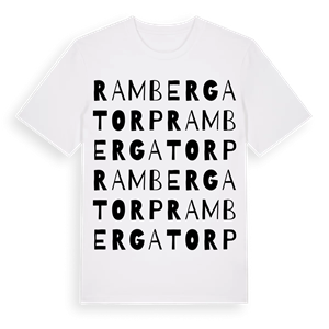 Ramberga torp ordlek t-shirt – ekologisk bomull t-shirt från Pinshirt