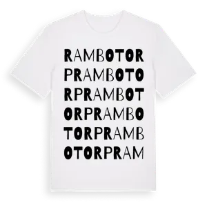 Rambotorp ordlek t-shirt – ekologisk bomull t-shirt från Pinshirt