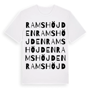 Ramshöjden ordlek t-shirt – ekologisk bomull t-shirt från Pinshirt