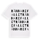 White t-shirt med Rännarefallet ordlek t-shirt