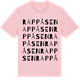 Pink Cotton t-shirt med Rappåsen ordlek t-shirt