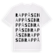 White t-shirt med Rappåsen ordlek t-shirt