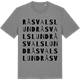 Mid Heather Gray t-shirt med Råsvalslund ordlek t-shirt