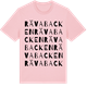Pink Cotton t-shirt med Rävabacken ordlek t-shirt