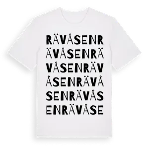 Rävåsen ordlek t-shirt – ekologisk bomull t-shirt från Pinshirt