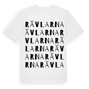 Rävlarna ordlek t-shirt – ekologisk bomull t-shirt från Pinshirt