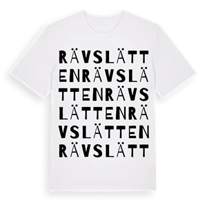 Rävslätten ordlek t-shirt – ekologisk bomull t-shirt från Pinshirt