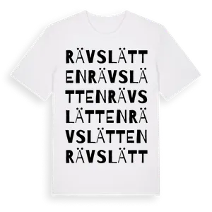 Rävslätten ordlek t-shirt – ekologisk bomull t-shirt från Pinshirt