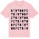 Pink Cotton t-shirt med Rävtorpet ordlek t-shirt