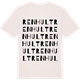 Vintage White t-shirt med Renhult ordlek t-shirt