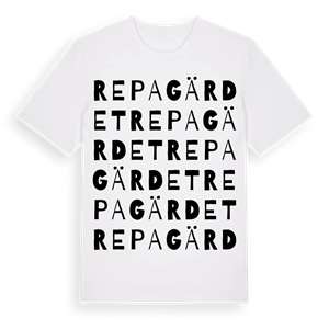 Repagärdet ordlek t-shirt – ekologisk bomull t-shirt från Pinshirt